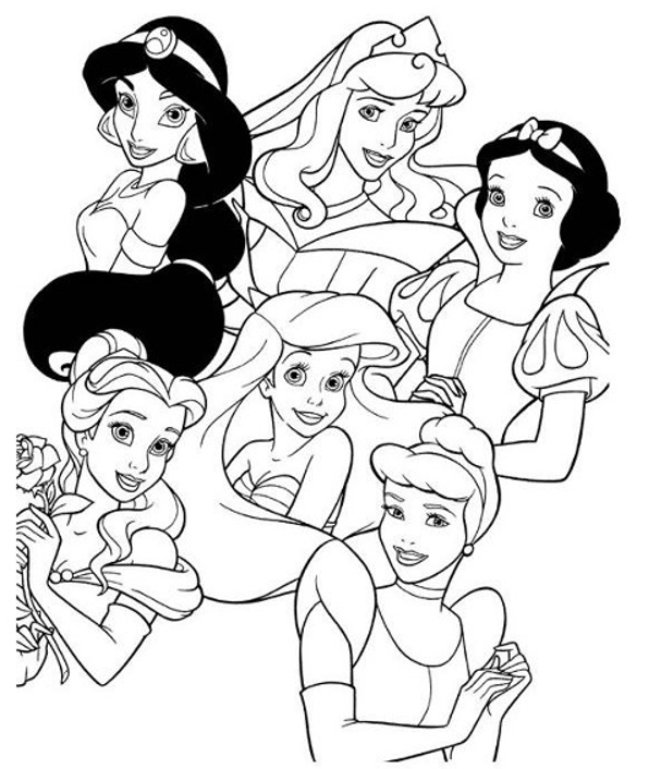 Coloriage Disney Jasmine pour adultes dessin gratuit à imprimer